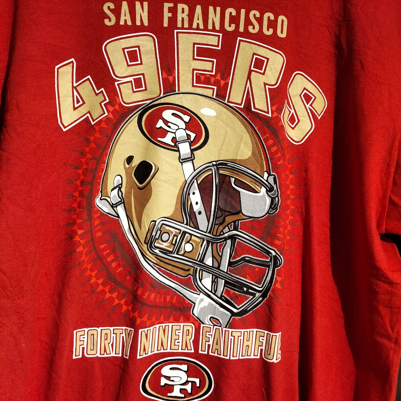 NFL サンフランシスコ•49ers 2012シーズン ヘルメットデザインTシャツ