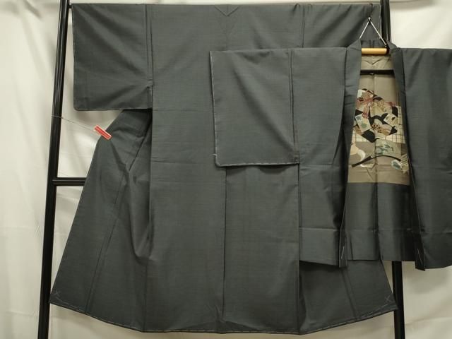 平和屋着物□男性 本場大島紬 アンサンブル 抽象文様 正絹 逸品