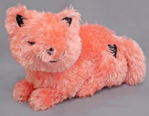 中古】ぬいぐるみ リイシューねこちゃん(ピンク) ぬいぐるみ
