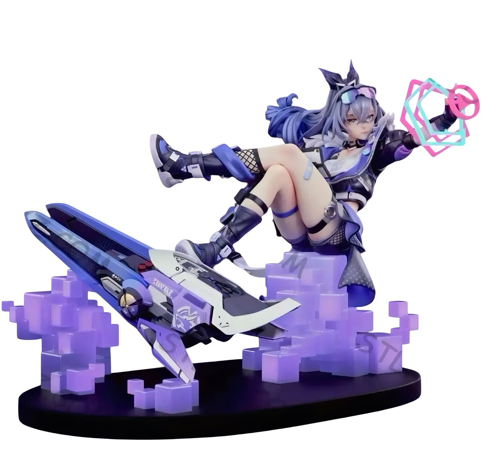 スターレイル銀狼フィギュア　ガレージキット　ジャンク 1/8 ガレージキット フィギュア 未塗装 崩壊：スターレイル 銀狼 11cm