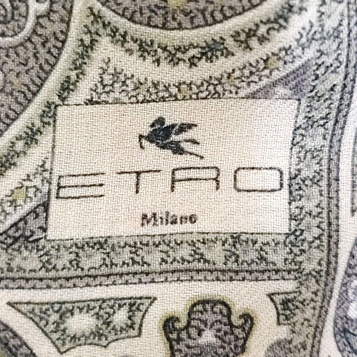 ETRO(エトロ) ストール(ショール)美品 - ベージュ×グレー×マルチ