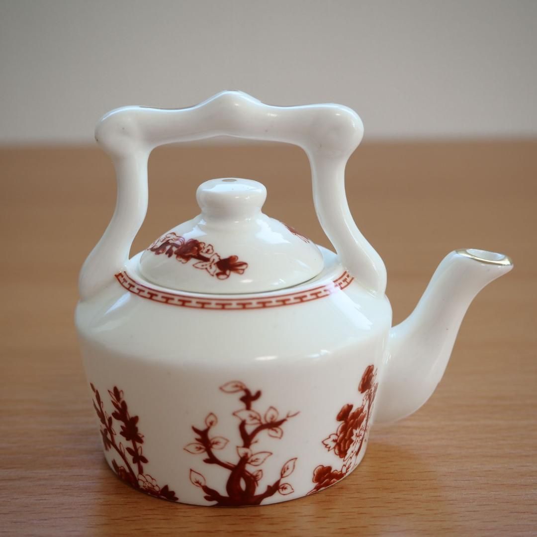 英国製　ポーリーアンナ　ミニチュア　ティーセット ミニチュア】美品 英国 コールポート インディアンツリー ティー