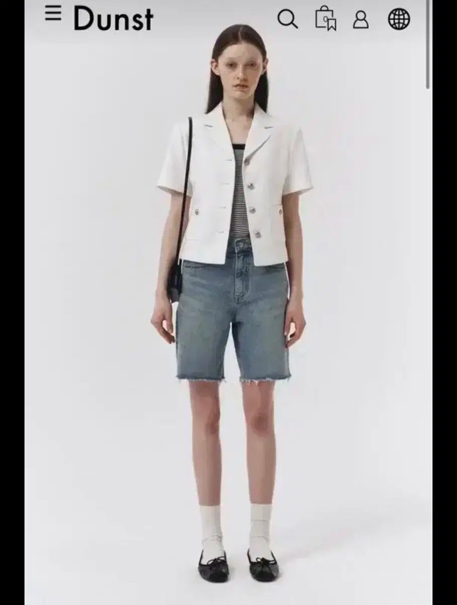 Dunst ダンスト サマー ツイードジャケット M
