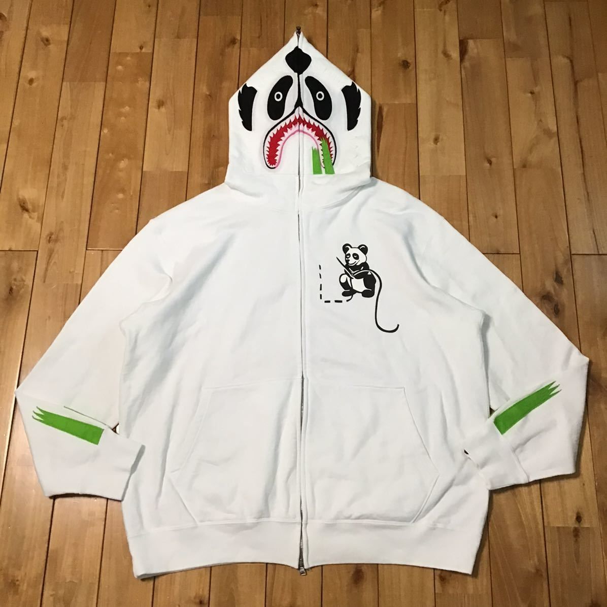 ★XL★ パンダ パーカー Panda full zip hoodie a bathing ape BAPE エイプ ベイプ アベイシングエイプ  NIGO