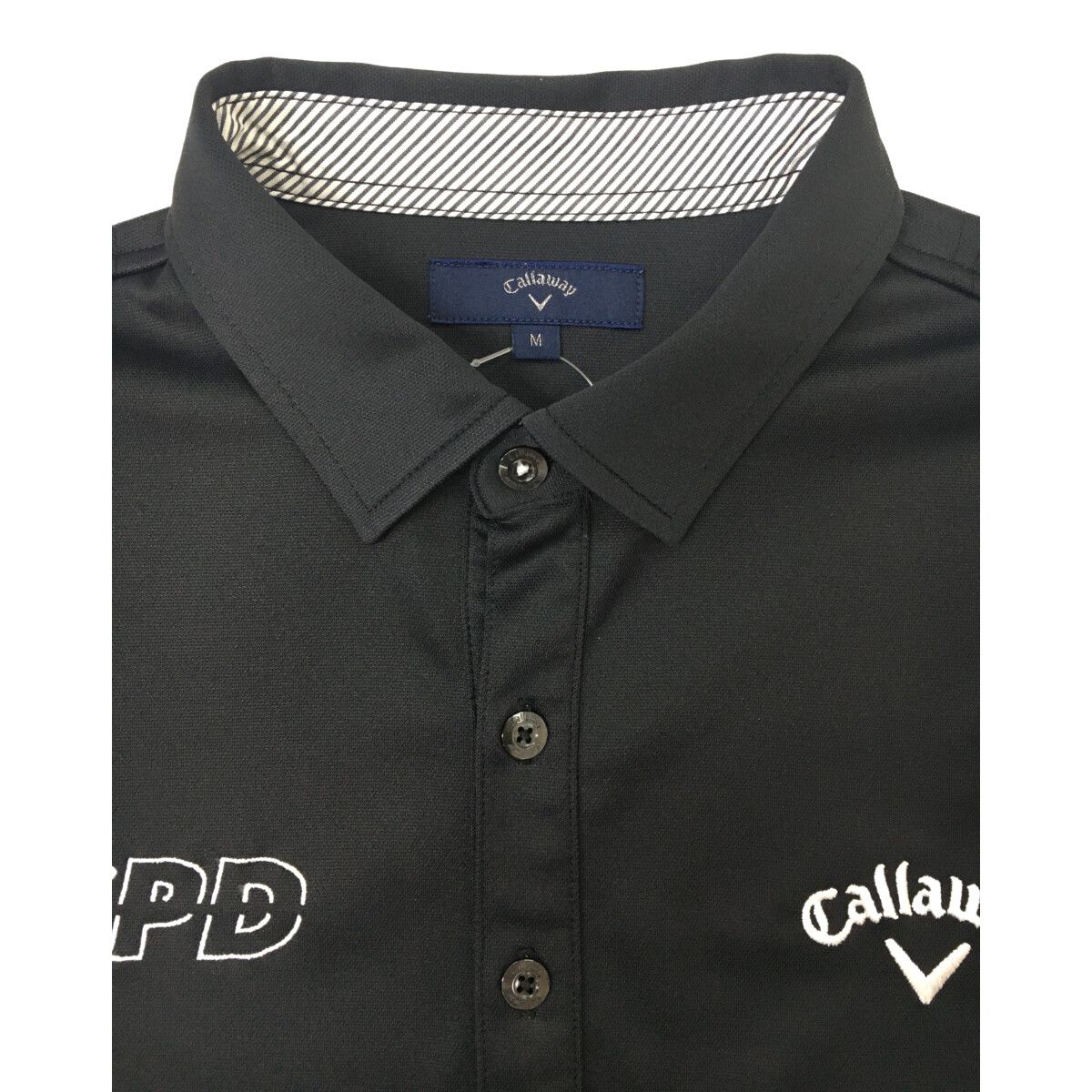 Callaway - coco 中古 キャロウェイ Callaway メンズ 長袖ポロシャツ L 紺×白 薄手 吸汗速乾 ギンガムチェック Callaway - coco 中古 キャロウェイ Callaway メンズ 長袖