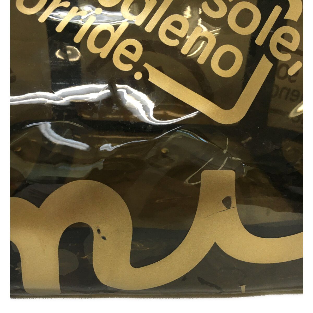 mutaマリン クリアトートバッグ ブラック×ゴールド mutaマリン クリアトートバッグ ブラック×ゴールド mutaマリン クリア