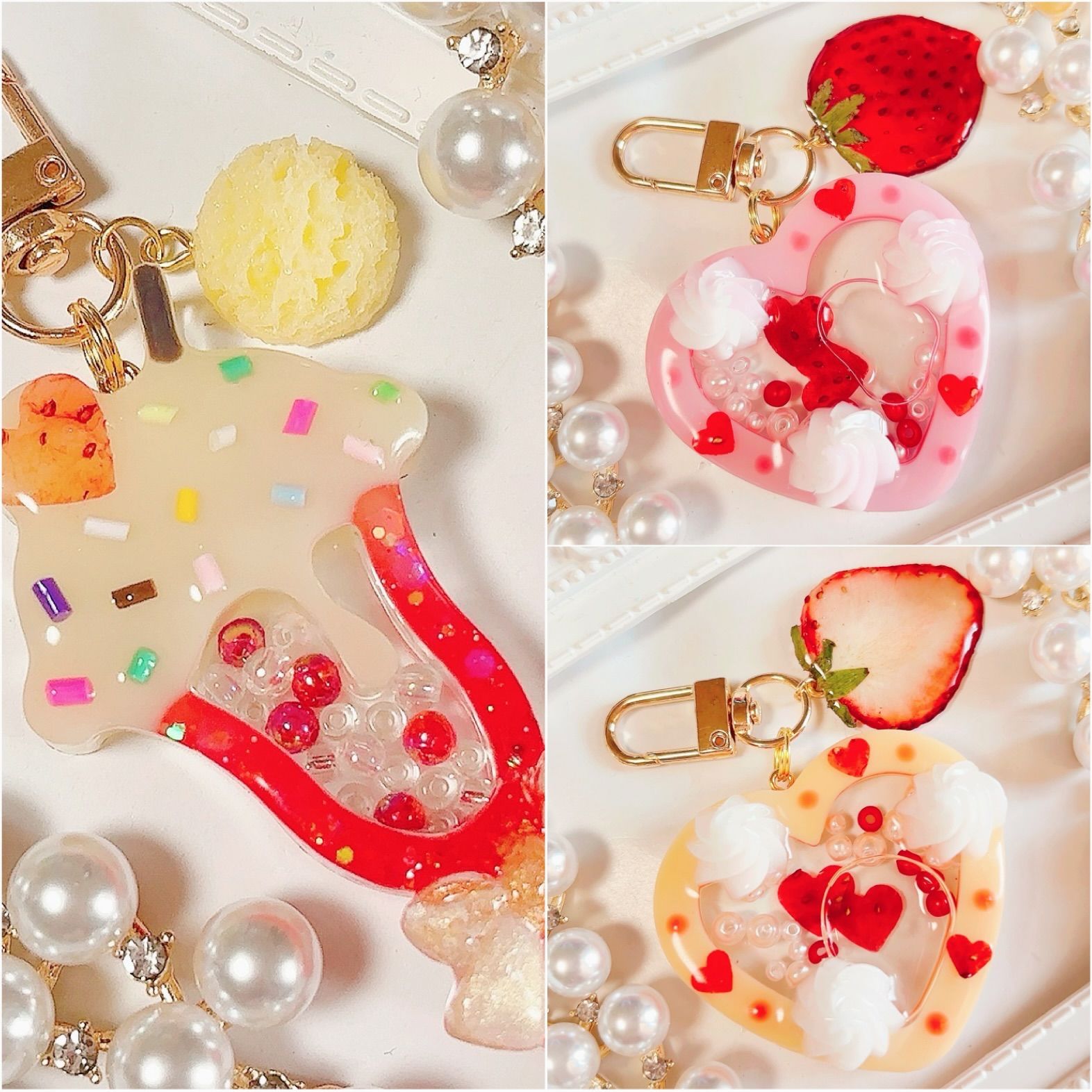 専用◆ハートシェイカー シャカシャカキーホルダー レジン 魔法少女 アニマル 猫 魔法少女マジカルプリンセス◇ハートシェイカー シャカシャカ