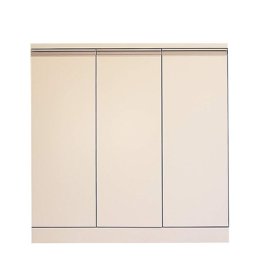 【人気商品】奥行30 幅90 （LUC-9030） ロータイプキャビネット (ホワイト)