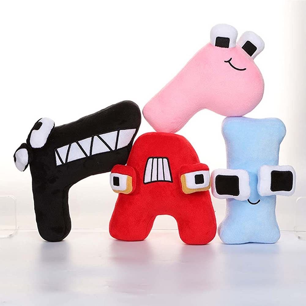 アルファベットのおもちゃ ロア ぬいぐるみ 教育用ぬいぐるみ (4PCS