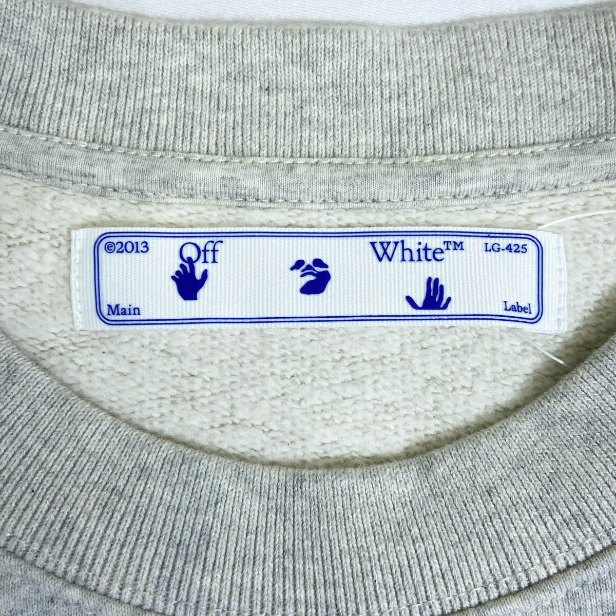 OFF-WHITE オフホワイト 20AW アローシェイクハンドプリントスウェット  