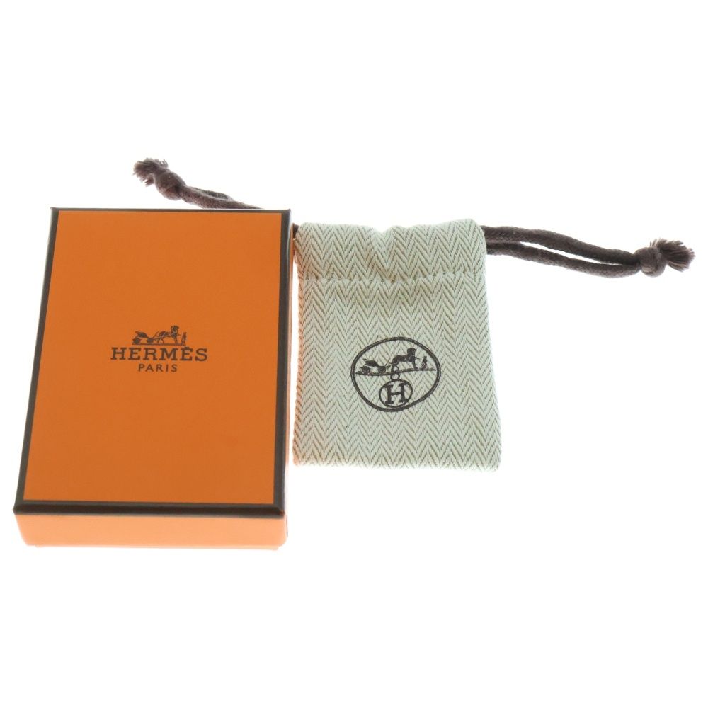 HERMES エルメス オランプPM ピアス ピンクゴールド×ブラック GP DECORATOM_COM_BR