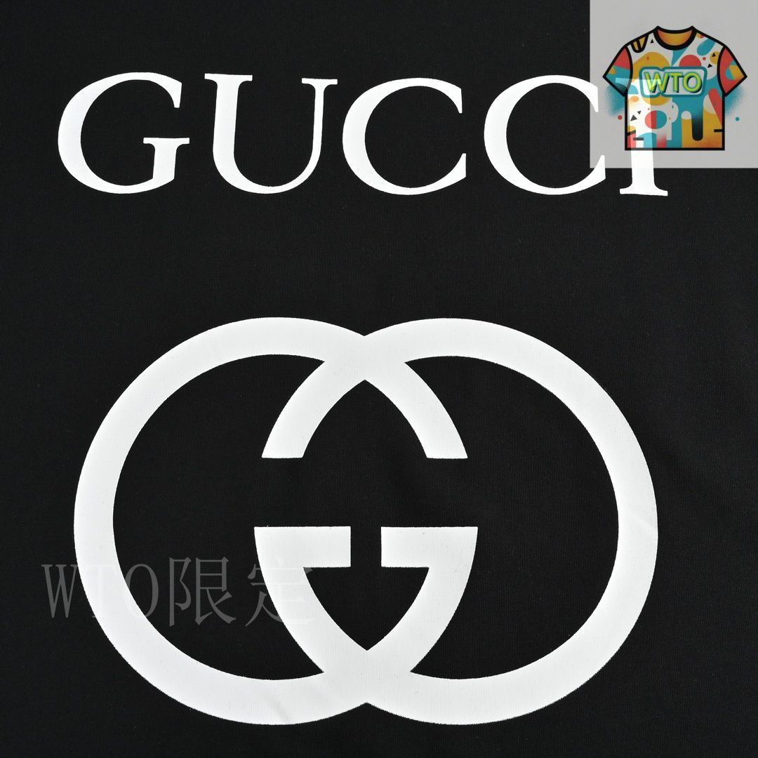 GUCCI インターロッキングGストライプ コットン プリントTシャツ 今日特価】Gucci グッチ クラシックなインターロッキング G
