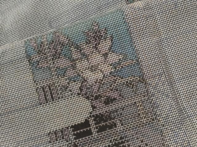 平和屋着物■極上　本場大島紬　9マルキ　地空き　鞠花文　逸品　未使用　CYAA2742s5