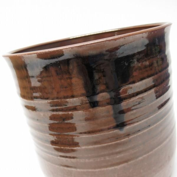 anv 加藤唐三郎造 古瀬戸 上塗蓋付 水指 水差し 茶器 茶道具 陶器