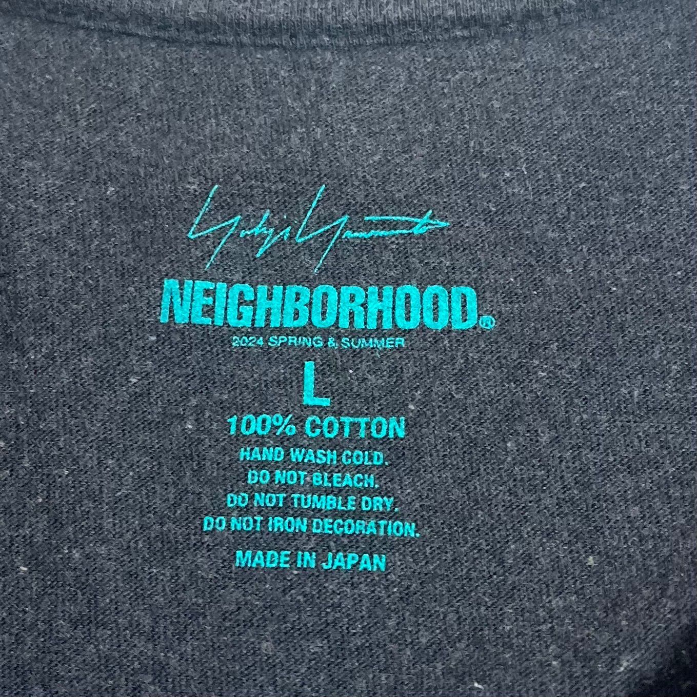 美品 YOHJI YAMAMOTO NEIGHBORHOODエディショングレーT ヨウジヤマモト 