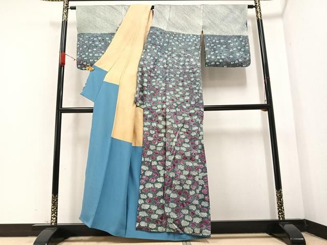平和屋着物○訪問着 絞り 花尽し 正絹 逸品 AABB0426ph - メルカリ