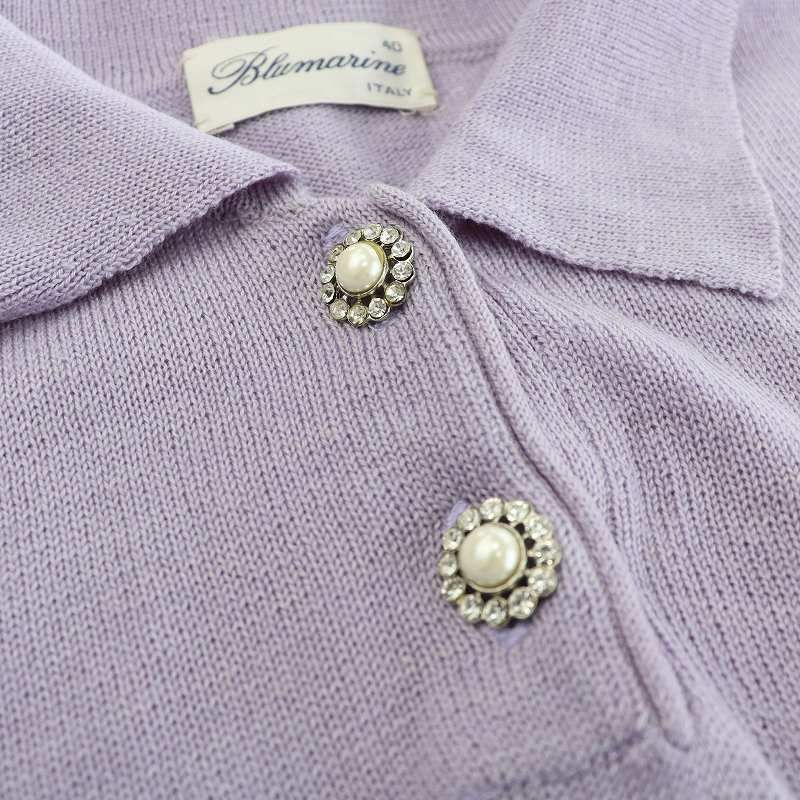ブルマリン Blumarine カーディガン ニット ノースリーブ ヴィンテージ 