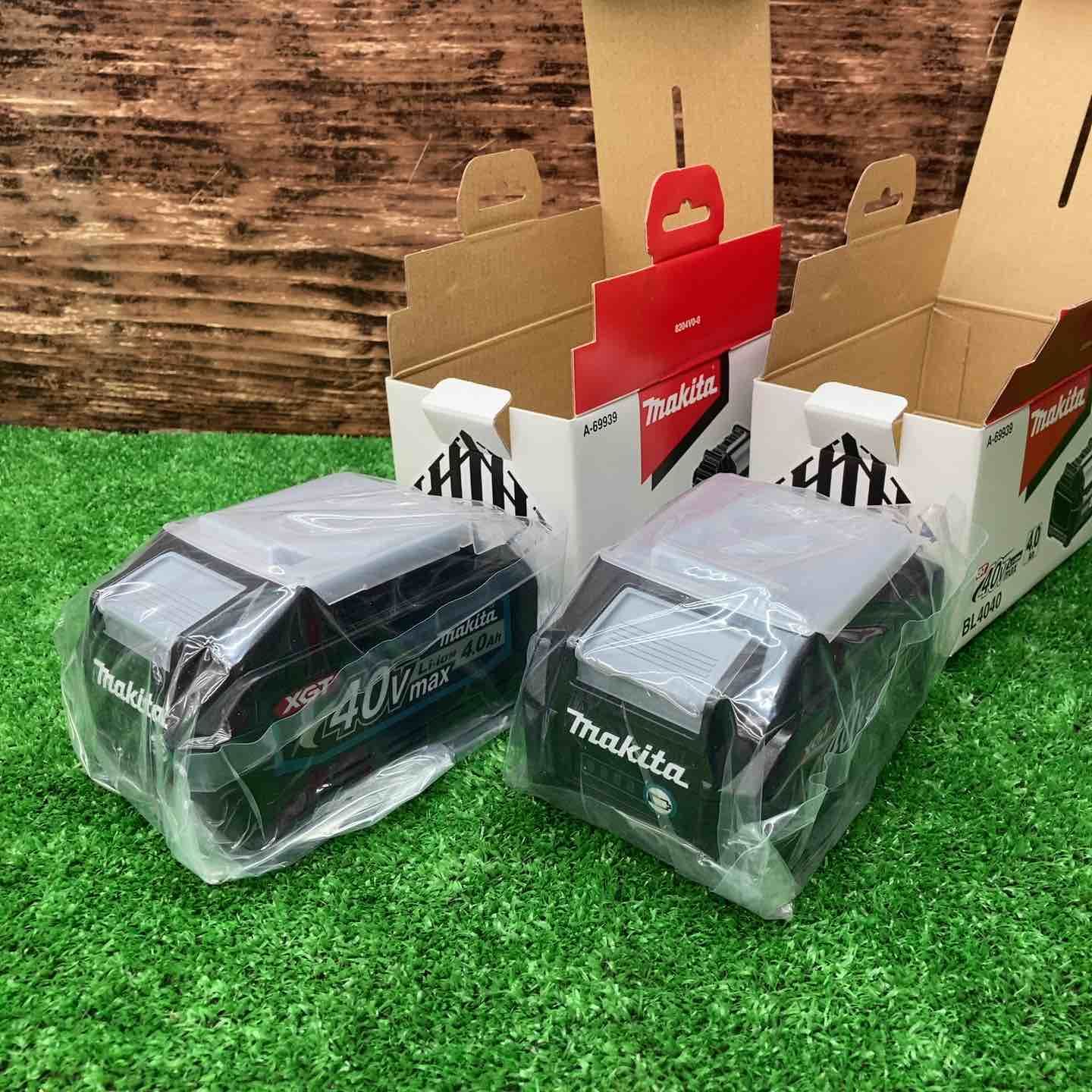 【未使用】在庫処分 makita(マキタ) 40Vmaxリチウムイオンバッテリ BL4040 2個セット【川越店】 26,000円