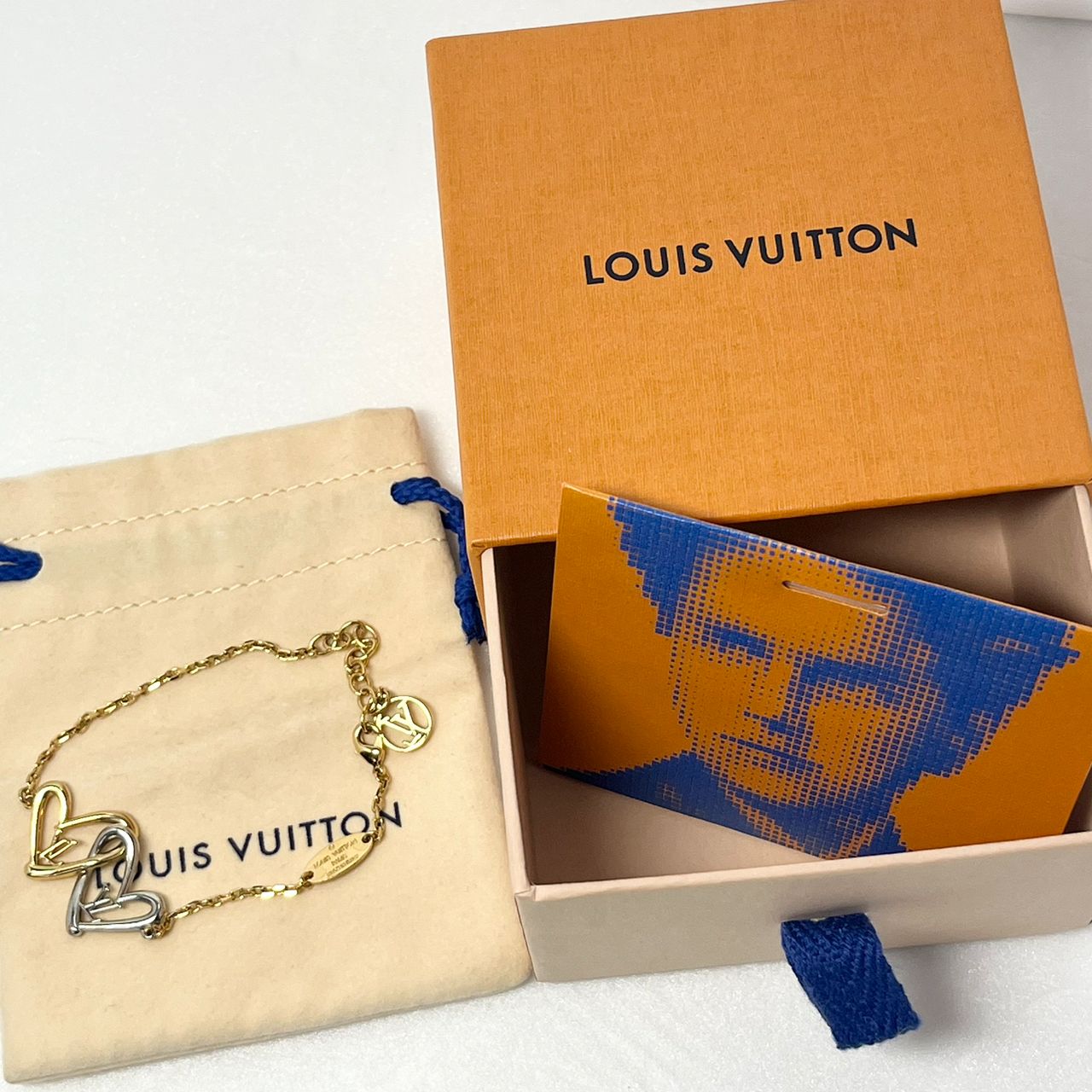 LouisVuitton ルイ・ヴィトン ブラスレ ハート フォーリンラブ メタル