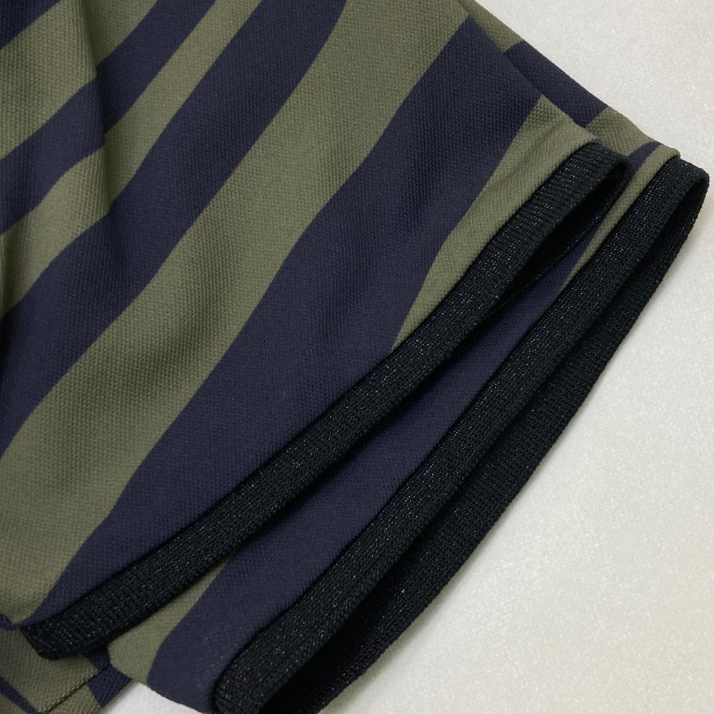 サイズ：40 LANVIN SPORT ランバン スポール  半袖ポロシャツ ゼブラ 総柄 カーキ系 [240101432006] ゴルフウェア レディース ストスト サイズ：40 LANVIN SPORT ランバン スポール 半袖ポロシャツ