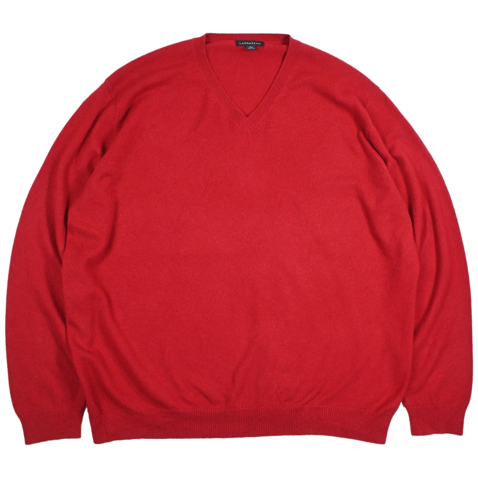 LANDS' END ハイゲージVネックセーター カシミア