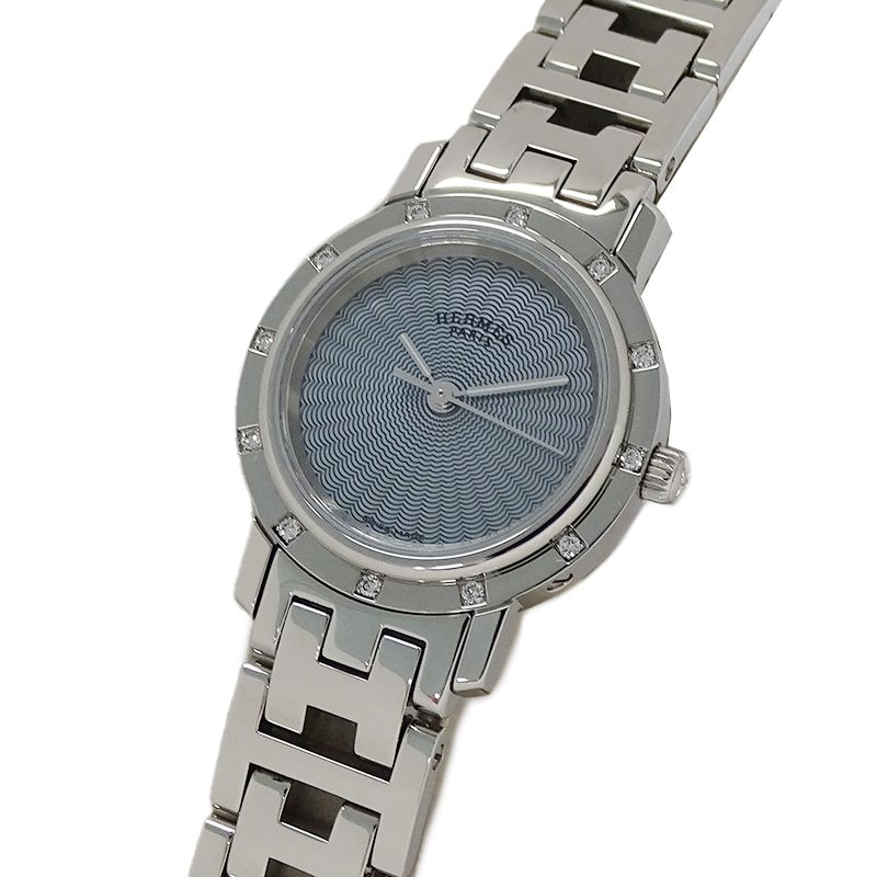 エルメス HERMES 時計 レディース ブランド クリッパー ナクレ シェル  