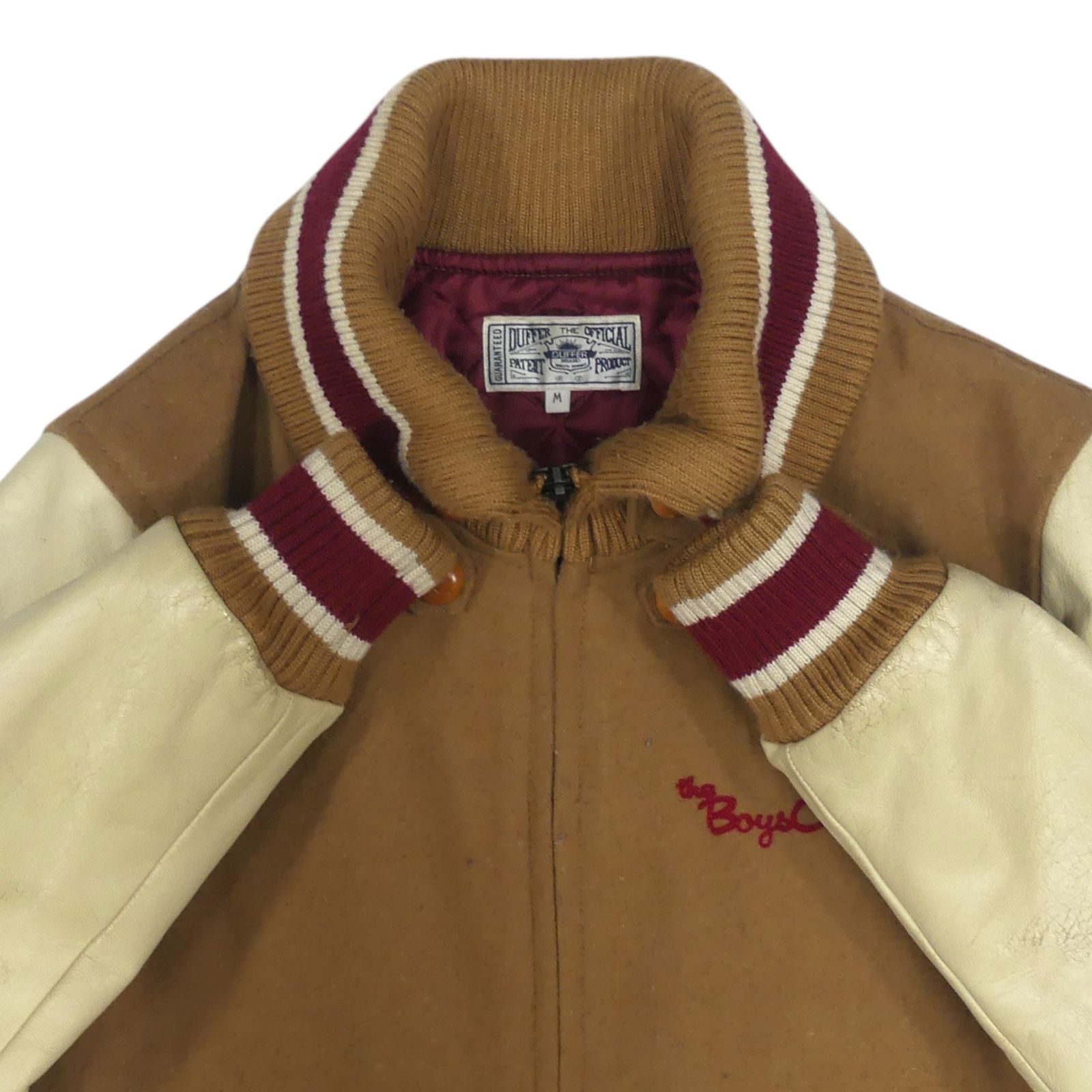DUFFER ダファー スタジャン M 古着 レザーブルゾン ジャンパー 本革 
