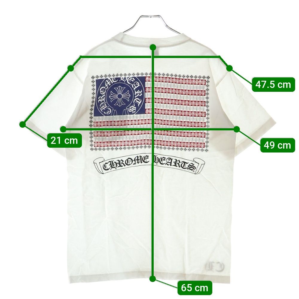 CHROME HEARTS ホワイトTシャツ CHROME HEARTS (クロムハーツ) OLD Back Cross Tee 東京限定