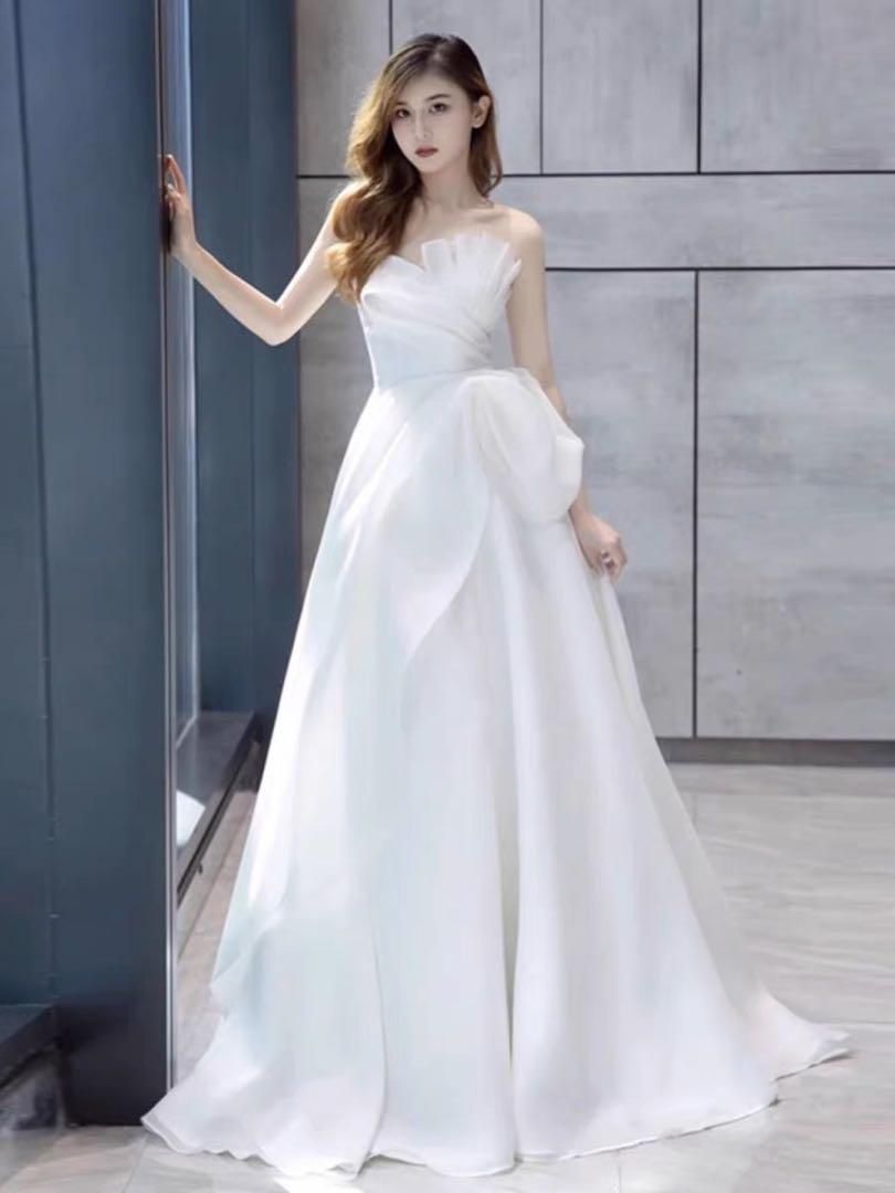 新品未使用結婚式 二次会 ウェディングドレス ロングワンピース 新品未使用結婚式 二次会 ウェディングドレス ロングワンピース
