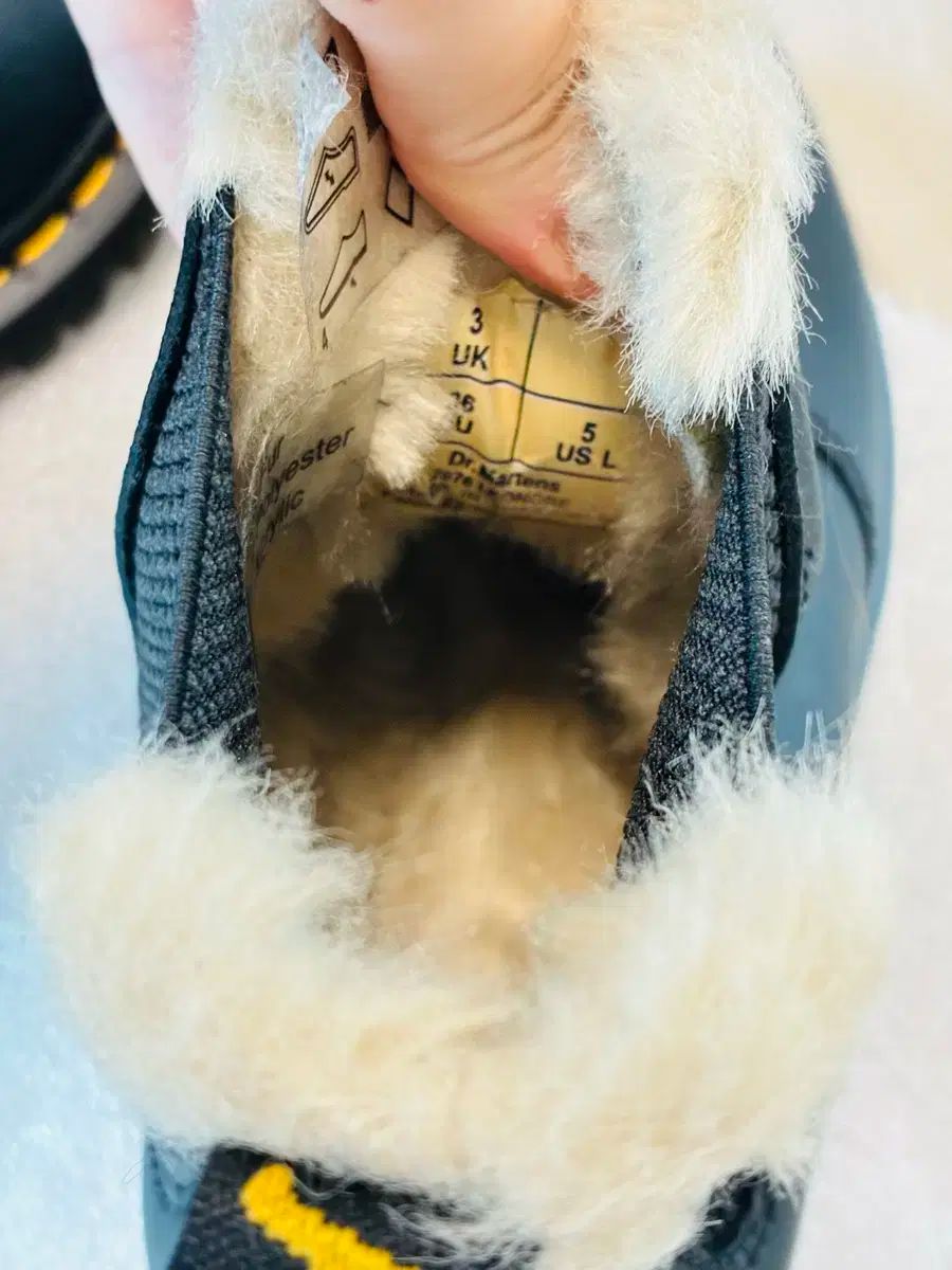 DR. MARTENS ドクターマーチン 2976 レオノ レディース チェルシー ファーブーツ ブラック uk 3