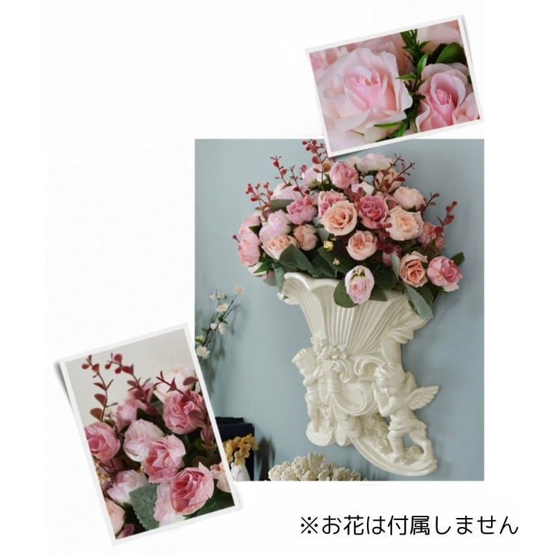 花瓶 フラワーベース 天使 エンジェル アンティーク インテリア フラワーポット エンジェル 天使 フラワーベース 壁飾り
