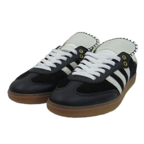 アディダスオリジナルス adidas originals × Wales Bonner SAMBA Pony Tonal Low ウェールズボナー サンバ スニーカー IE0580 コアブラック 23.5cm GY51