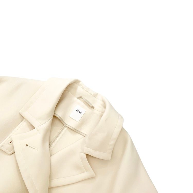 【未使用】 デレス DERES 23SS Willow トレンチコート ベージュ deres デレス Willow feather spring coat オーバーサイズ