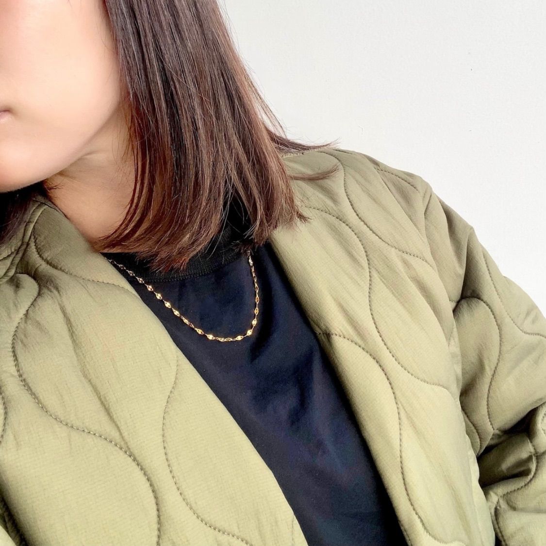 50cmに変更つけっぱなしok ペタルチェーンネックレス ete agete nojess