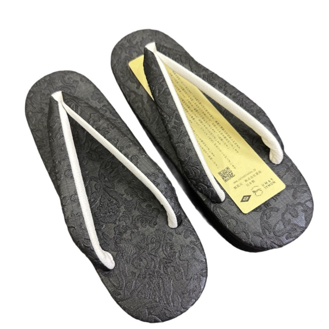 草履 カレンブロッソ Calen Blosso 和装履物 カフェ草履 ビブラムソール Lサイズ