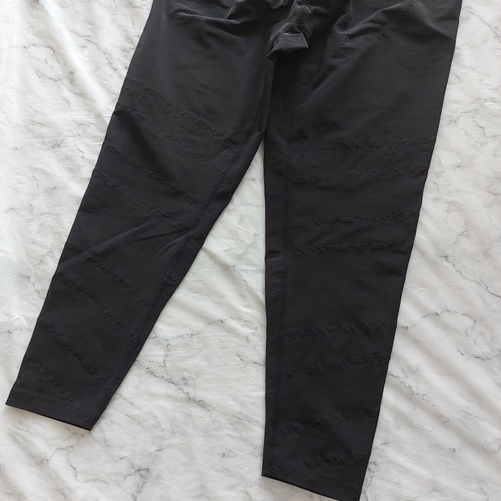 LA-LA GRANT Drainage ハイウエストスパッツ ブラック58 グラントイー