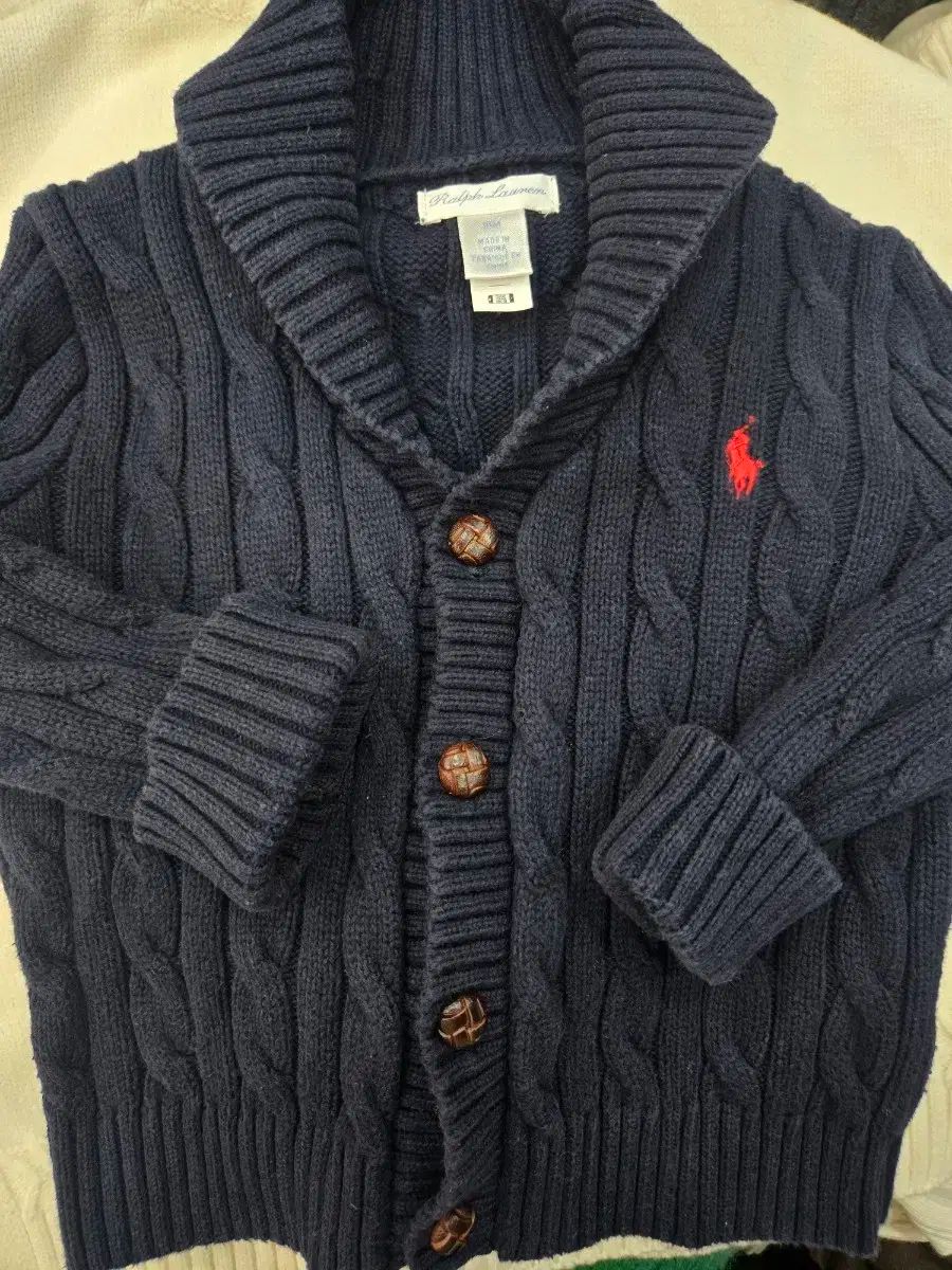 ポロ Ralph Lauren ラルフローレン トゥイーン ニット カーディガン ネイビー