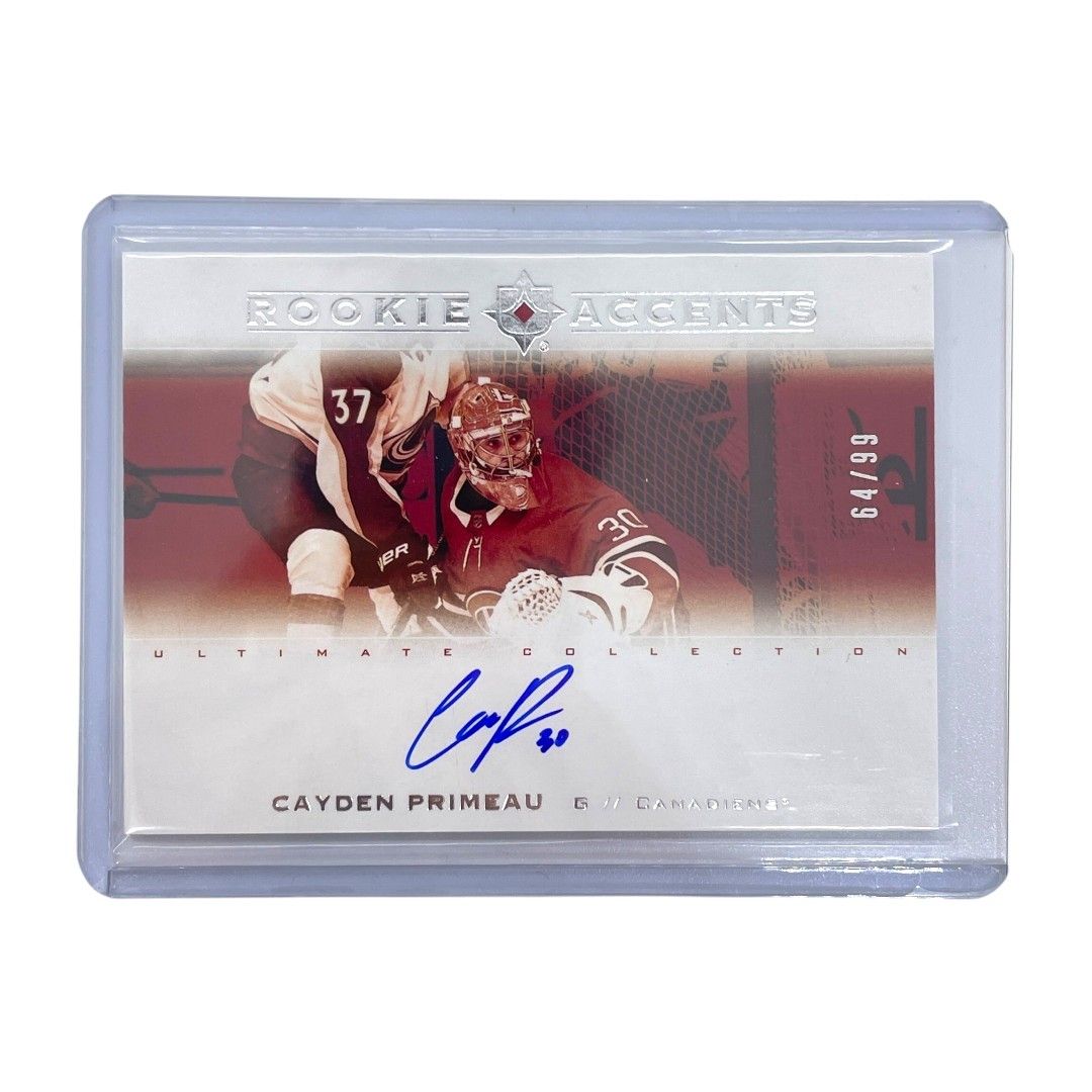 UPPER DECK NHLカード ULTIMATE COLLECTION CAYDEN PRIMEAU CANADIENS 64|99 RA-CP IT1