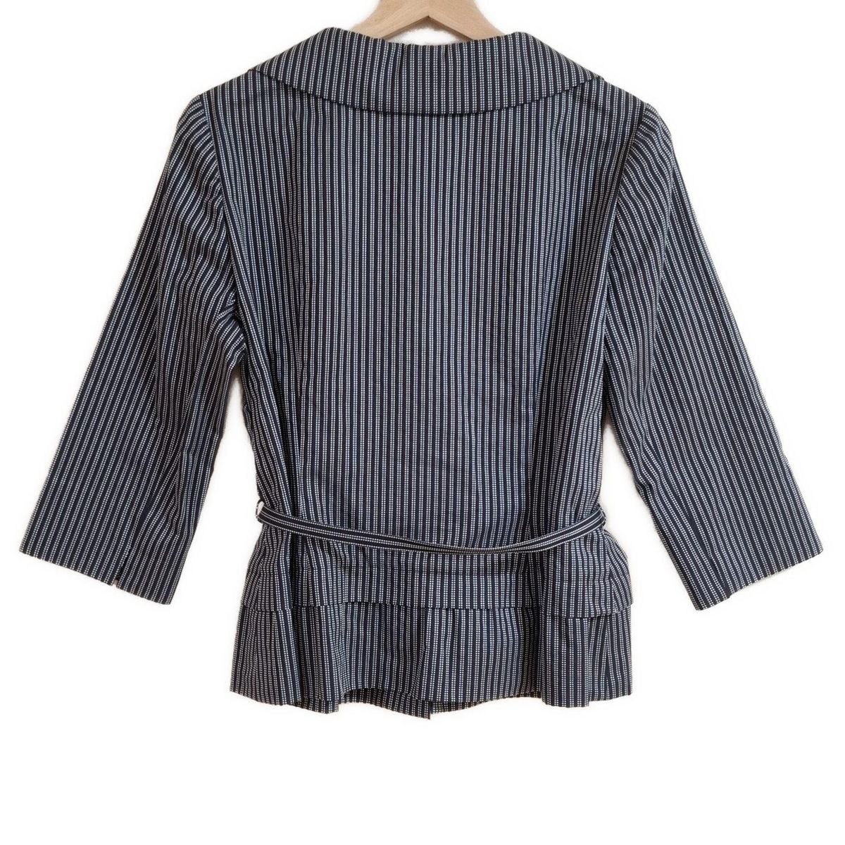 HANAE MORI - 美品　HANAE MORI ハナエモリ　ジャケット　チェック　ネイビー　38 HANAE MORI - 美品 HANAE MORI ハナエモリ ジャケット チェック