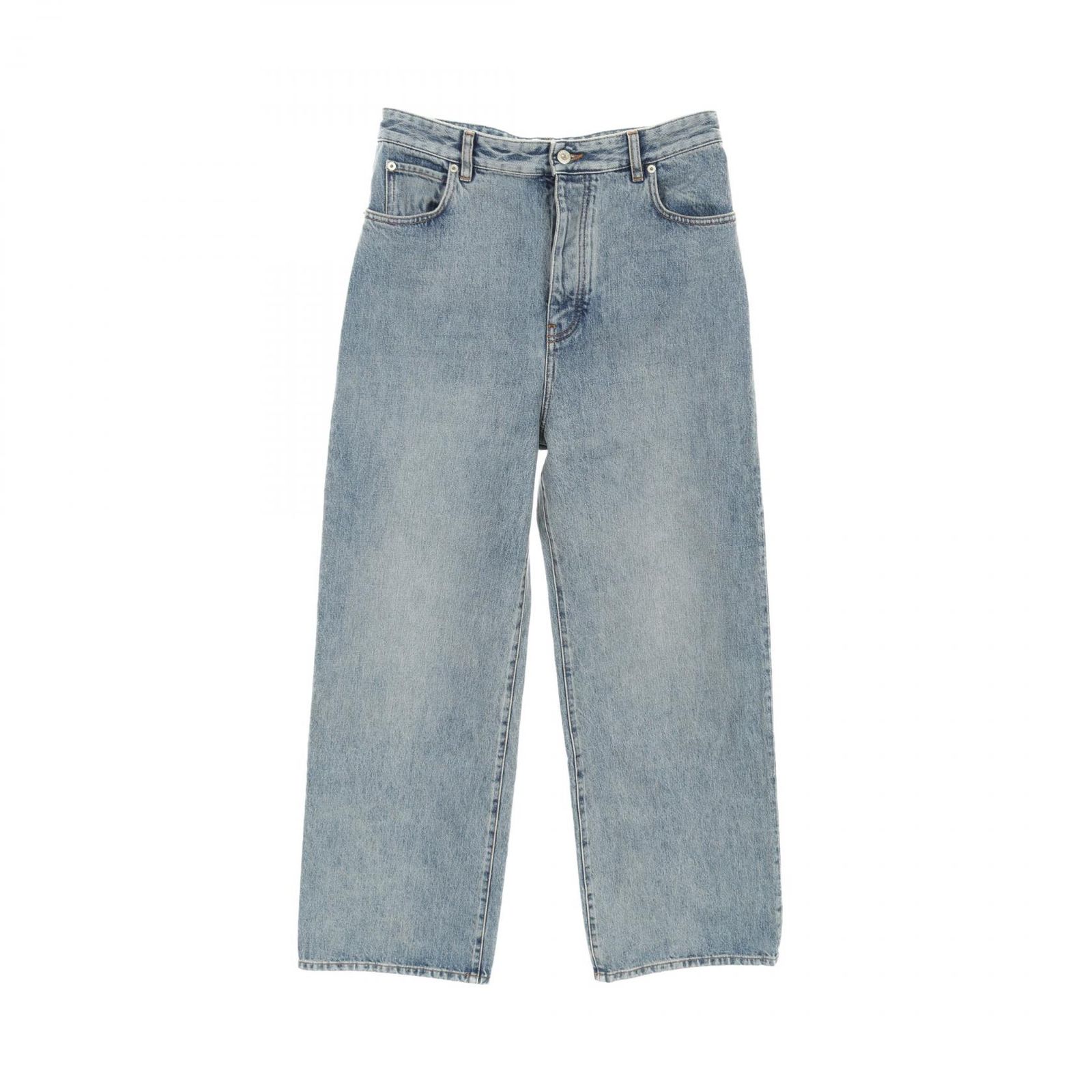 ロエベ LOEWE デニムパンツ ワイドレッグジーンズ ウォッシュドデニム  
