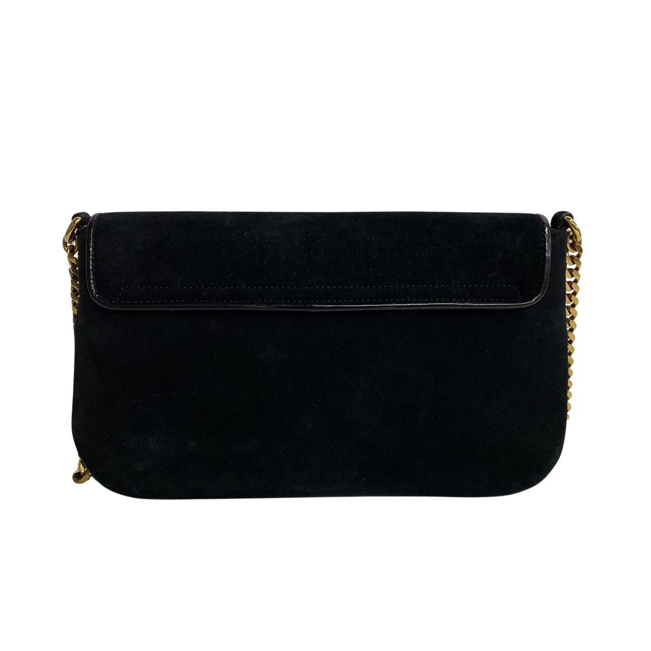 極 美品 GUCCI グッチ GG ロゴ 金具 パテント レザー スエード 本革 