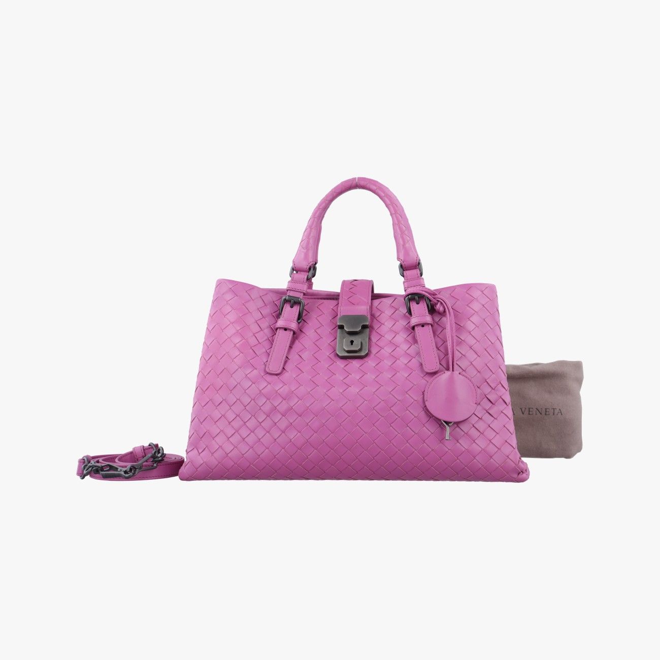 ボッテガヴェネタBottega Venetaローマ イントレチャートパープルラムスキンB05680555R