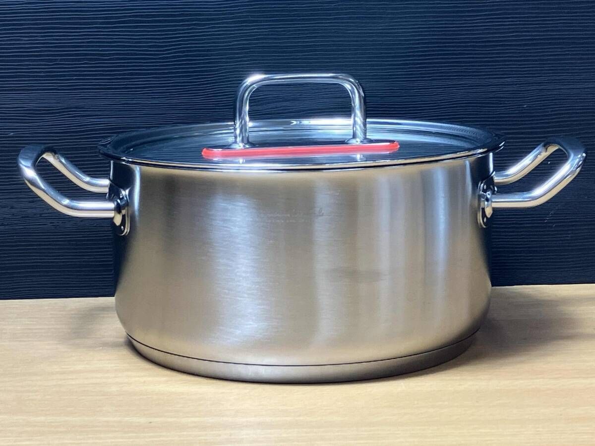 522)LE CREUSET 22cm 両手鍋 ラベンダー ルクルーゼ ココットロンド
