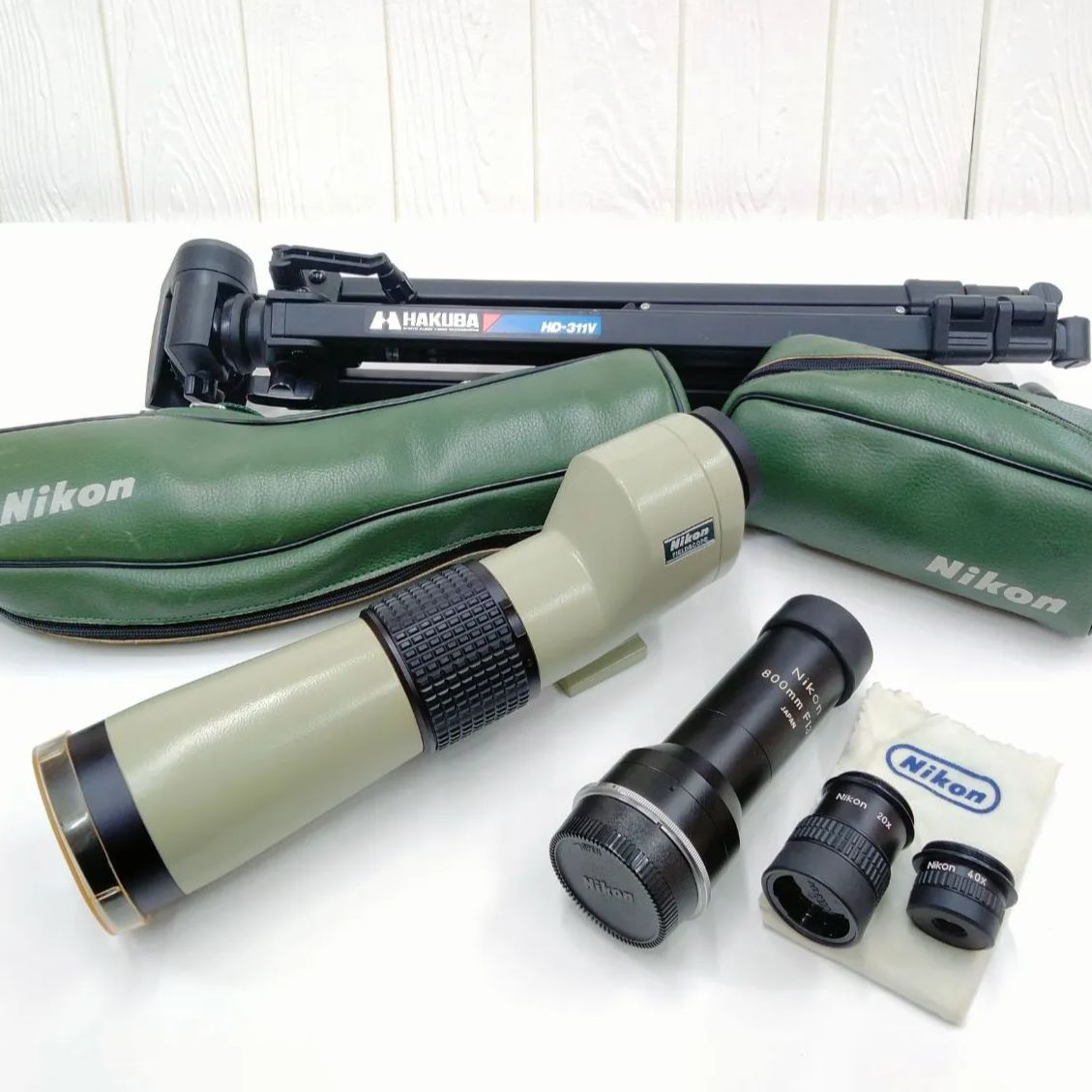 美品 三脚付】Nikon ニコン フィールドスコープ Field Scope D=60P 40X