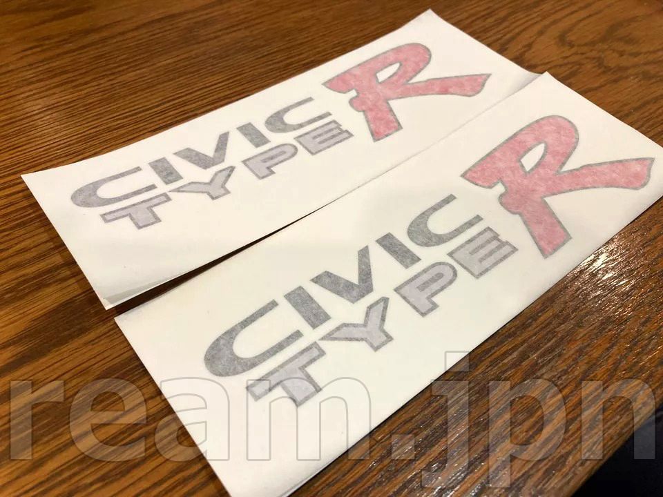 Type R Ek9 Sticker 新品 ホンダ純正 EK9 シビック タイプR リア サイド フェンダー ステッカー デカール 左右 JDM CIVIC TYPE-R Rear ...