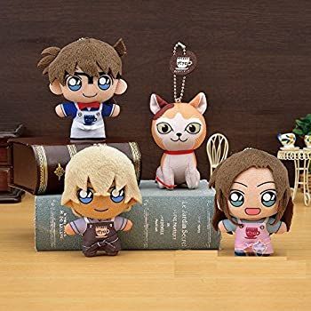 【中古】(非常に良い)名探偵コナン キーチェーンマスコット喫茶ポアロVer.　全4種 セット　江戸川コナン　コナン　安室透　安室　アムロ　榎本梓　大尉