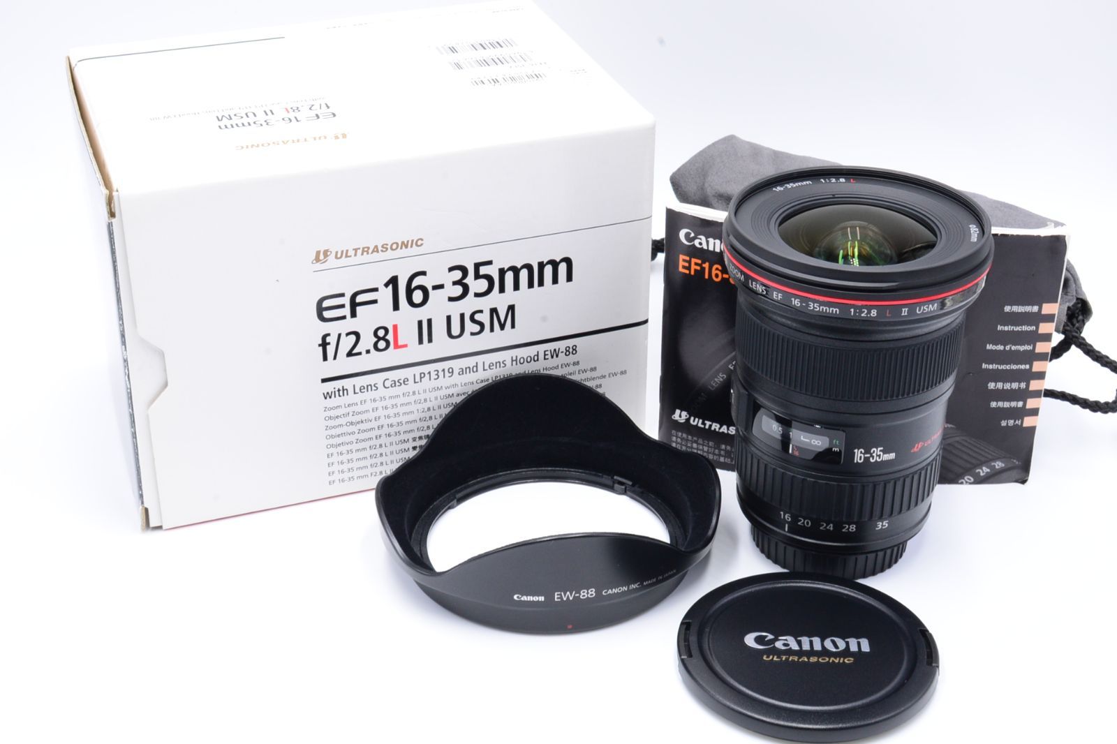 新品級 Canon EF16-35mm F2.8L II USM ☆EW-88付