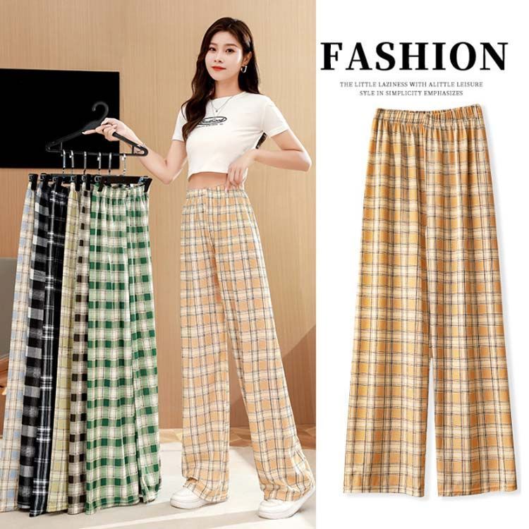 美品♡ドロワー パンツ タータンチェック 赤 緑 40 ストレート