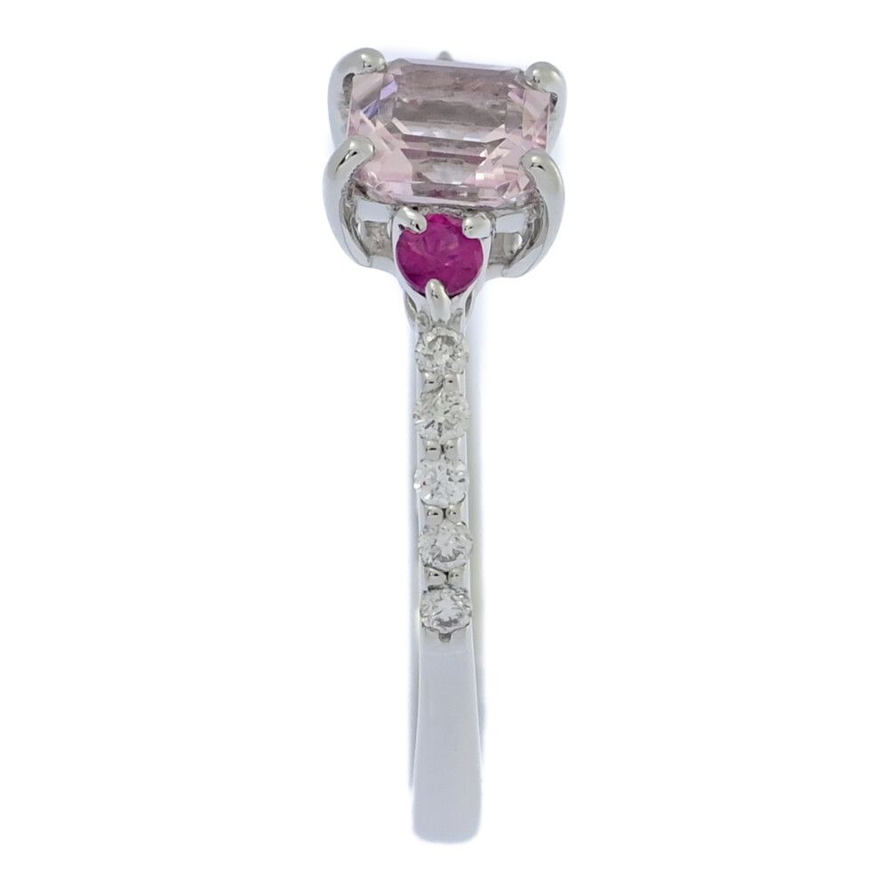 0.65ct/FD:0.12ct/マルチストーン・9月誕生石・モルガナイト