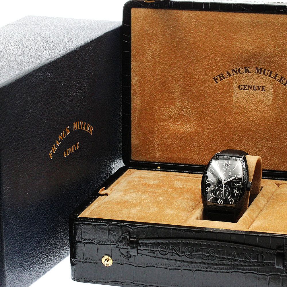 フランクミュラー FRANCK MULLER 8880MBSCDTBLKCRO トノー カーベックス マスターバンカー ブラッククロコ 自動巻き メンズ 箱付き_905435 フランクミュラー FRANCK MULLER 8880MBSCDTBLKCRO トノー カー